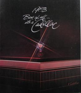 1983 Cadillac Seville Eldorado Fleetwood Brougham DeVille Sales Brochure MAILER