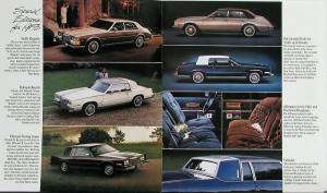 1983 Cadillac Seville Eldorado Fleetwood Brougham DeVille Sales Brochure MAILER