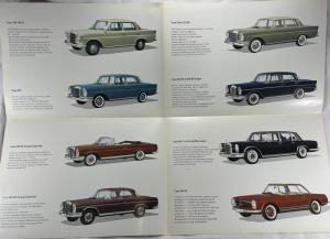 1964 Mercedes-Benz Voitures de tourisme Sales Folder Brochure - French
