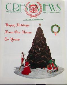 1984 Cadillac Crest Views News Pub Vol 1 No 10 Dec Issue Holiday Wishes