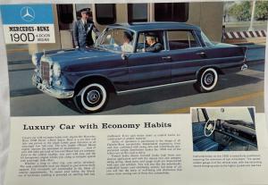 1964 Mercedes-Benz 190D 4-Door Sedan Data Sheet