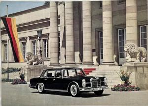 1964 Mercedes-Benz 600 Data Sheet Card - German Text