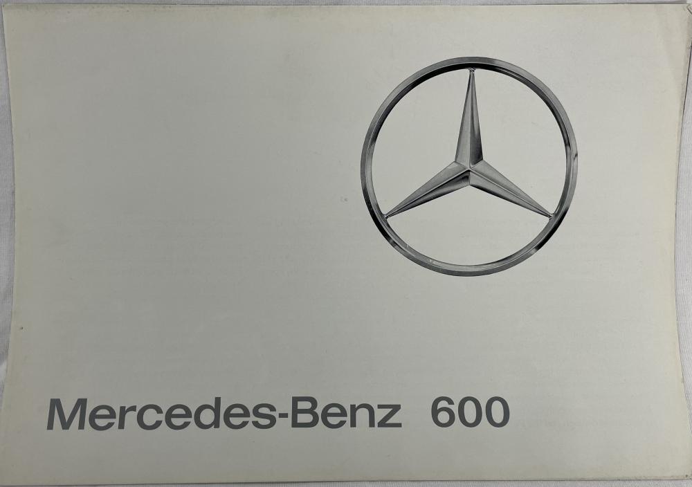 1964 Mercedes-Benz 600 The Grand Mercedes Sales Brochure
