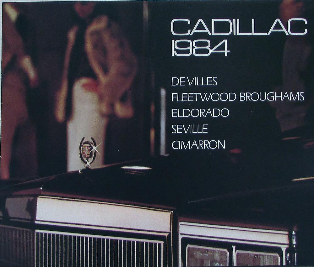 1984 Cadillac DeVille Fleetwood Brougham Eldorado Seville Cimarron Sale Brochure