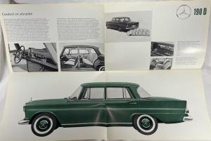 1965 Mercedes-Benz 190D Sales Folder with Spec Data Sheet P2233/7 - French