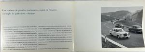 1965 Mercedes-Benz Model 220 Sales Folder Brochure with Data Sheet - French