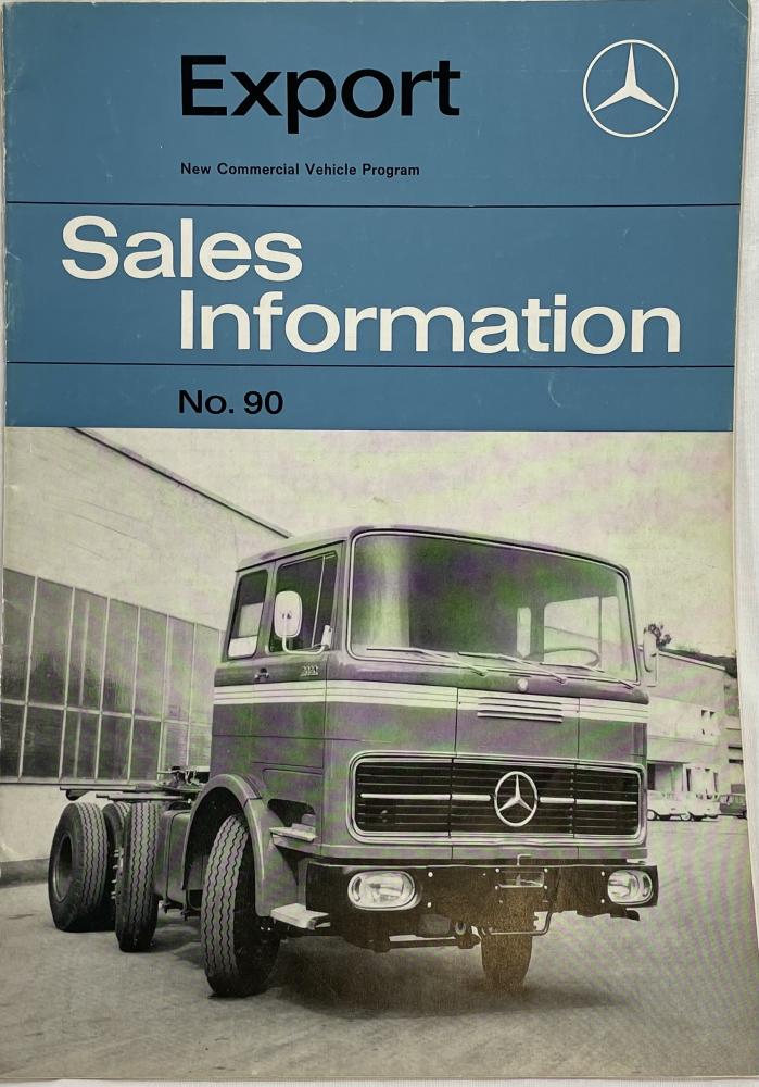 1965 Mercedes-Benz Export Dealer Sales Information No 90 - CONFIDENTIAL
