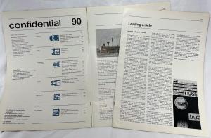 1965 Mercedes-Benz Export Dealer Sales Information No 90 - CONFIDENTIAL