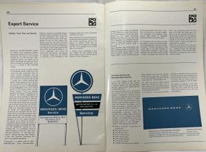 1965 Mercedes-Benz Export Dealer Sales Information No 90 - CONFIDENTIAL