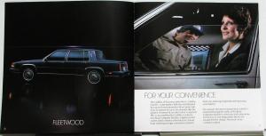 1985 Cadillac Sedan & Coupe DeVille & Fleetwood & Warranty Sales Brochure Orig