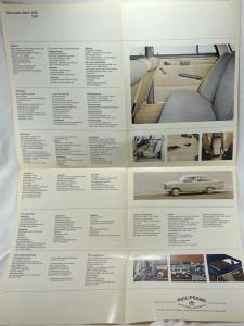 1965-1966 Mercedes-Benz Model 200/230 Sales Folder Brochure - Swedish Text