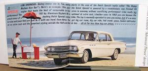 1962 Buick LeSabre Invicta Electra 225 Special Wildcat Engine XL Sales Brochure