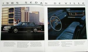 1985 Cadillac DeVille Fleetwood Limo Eldorado Seville Full Line Sales Brochure
