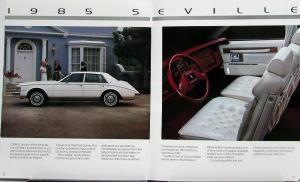 1985 Cadillac DeVille Fleetwood Limo Eldorado Seville Full Line Sales Brochure