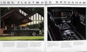 1985 Cadillac DeVille Fleetwood Limo Eldorado Seville Full Line Sales Brochure