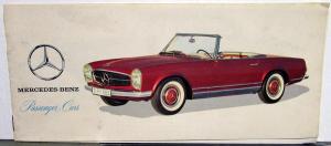 1966 Mercedes-Benz Passenger Cars Sales Brochure - 200 230 220 300 Grand Sedan