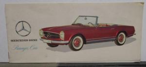 1966 Mercedes-Benz Passenger Cars Sales Brochure - 200 230 220 300 Grand Sedan