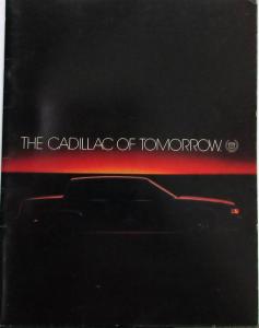 1985 Cadillac of Tomorrow Fleetwood & Coupe & Sedan DeVille DEALER ONLY ITEM