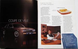 1985 Cadillac of Tomorrow Fleetwood & Coupe & Sedan DeVille DEALER ONLY ITEM