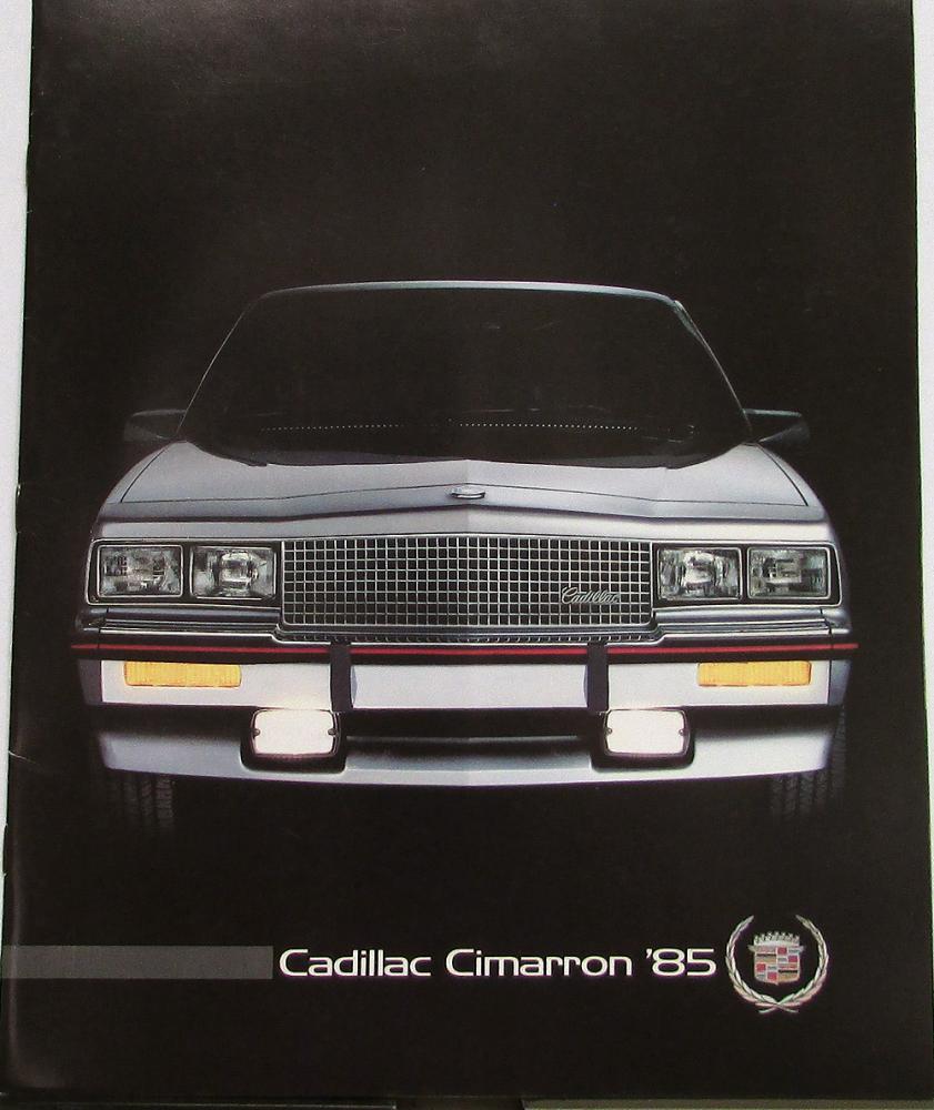 1985 Cadillac Cimarron Features Options Specifications Sales Brochure Original