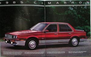 1985 Cadillac Cimarron Features Options Specifications Sales Brochure Original