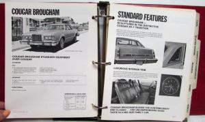 1977 Mercury Product Facts Book Marquis Cougar Monarch Comet Bobcat Capri