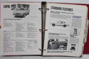 1977 Mercury Product Facts Book Marquis Cougar Monarch Comet Bobcat Capri