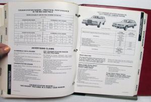 1977 Mercury Product Facts Book Marquis Cougar Monarch Comet Bobcat Capri