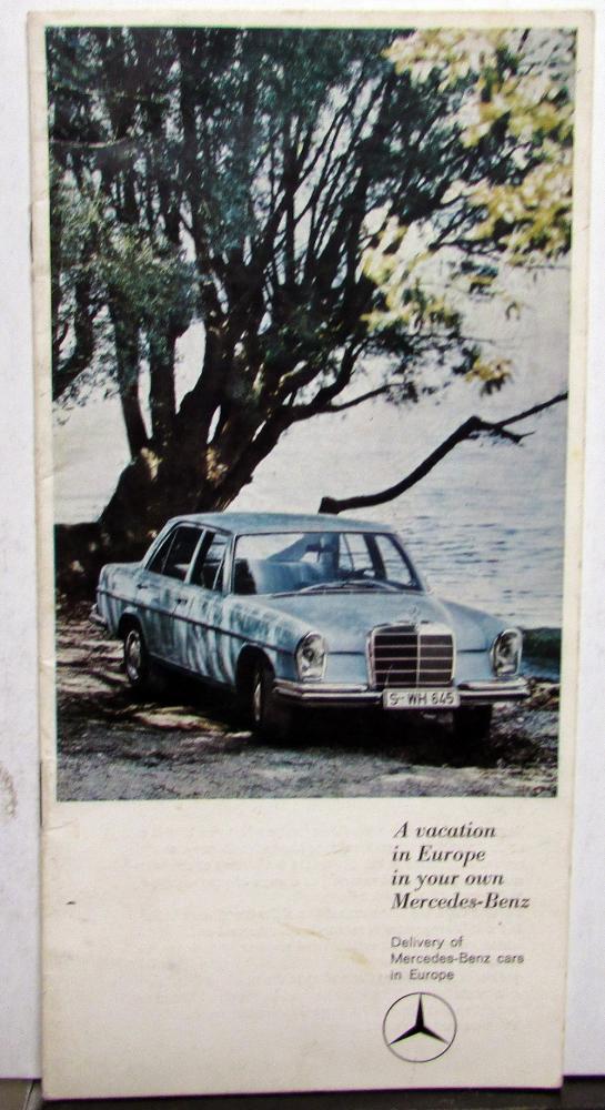 1966-1967 Mercedes-Benz European Delivery Program Brochure