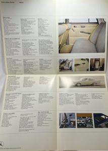 1966 Mercedes-Benz Model 200 D Sales Folder Brochure - French Text