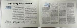 1966 Mercedes-Benz Remarkable Motor Cars Sales Folder Brochure Poster