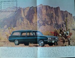 1962 Buick Station Wagon Invicta Special Estate Deluxe Oversized Sales Brochure