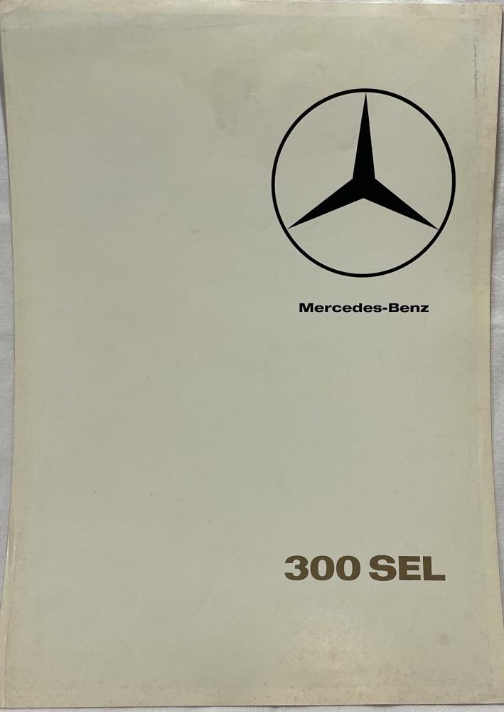 1966 Mercedes-Benz 300 SEL Data Sheet Brochure - French Text