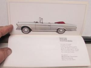 1967 Mercedes-Benz Passenger Cars Sales Brochure - 200 230 250 300 600