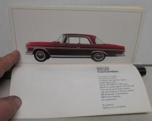 1967 Mercedes-Benz Passenger Cars Sales Brochure - 200 230 250 300 600