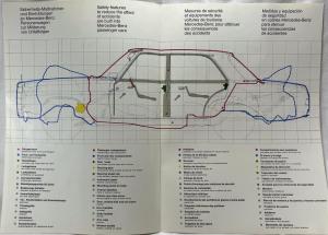 1967 Mercedes-Benz Safety Features Sales Brochure - Multi-Language P1153/2