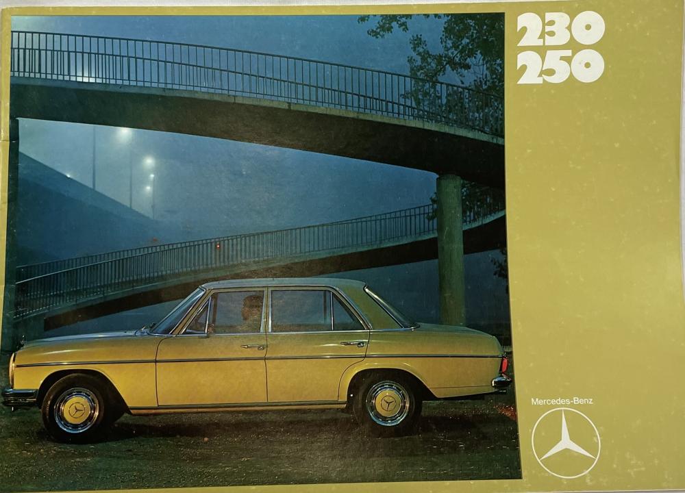 1970-1971 Mercedes-Benz 230 250 Sales Brochure - French Text