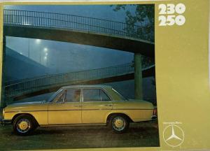 1970-1971 Mercedes-Benz 230 250 Sales Brochure - French Text