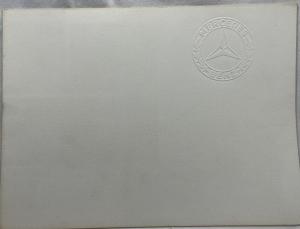 1971 Mercedes-Benz Sales Brochure with White Embossed Cover
