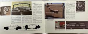 1971 Mercedes-Benz Sales Brochure with White Embossed Cover