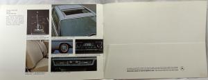 1971 Mercedes-Benz Sales Brochure with White Embossed Cover