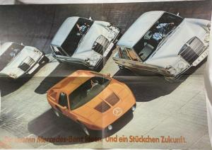 1971 Mercedes-Benz Best Ideas and Small Piece of Future Sales Poster - German