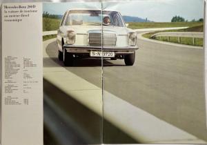 1971 Mercedes-Benz Full Line Prestige Sales Brochure includes 350 SL - French