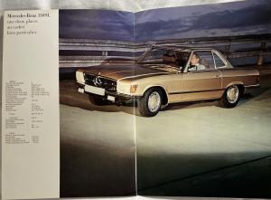 1971 Mercedes-Benz Full Line Prestige Sales Brochure includes 350 SL - French