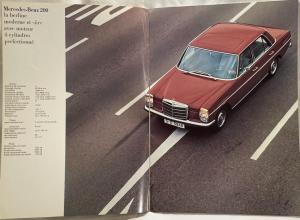 1971 Mercedes-Benz Full Line Prestige Sales Brochure with 280 SL - French Text