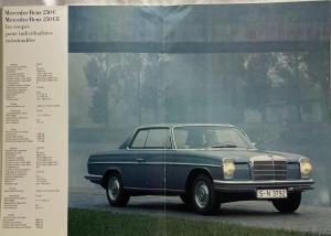 1971 Mercedes-Benz Full Line Prestige Sales Brochure with 280 SL - French Text