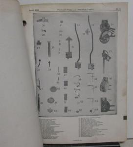 1935 Plymouth Dealer Parts List Book Catalog Original PJ PJX Text Illustrations