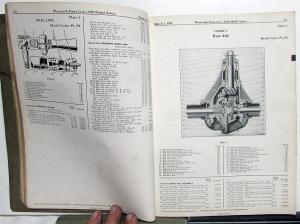 1936 Plymouth Dealer Parts List Book Catalog Original P1 P2 Text Illustrations