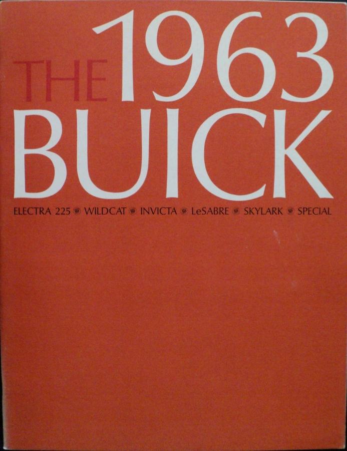 1963 Buick Electra Wildcat Invicta LeSabre Skylark Special XL Sales Brochure