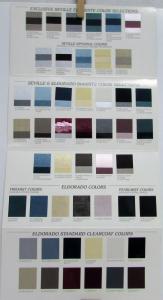 1986 Cadillac Seville & Eldorado Exterior Colors Paint Chip Sale Brochure Folder